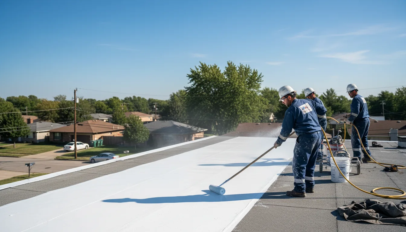 Commercial roof coating in Parsons, KS near me
